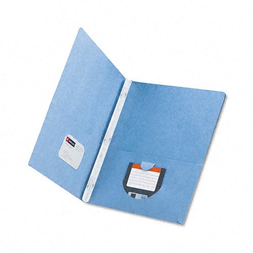 Smead Blue Two-Pocket Tang Fasteners Portfolio - 25pk