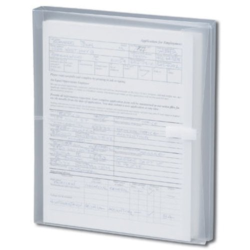 Smead Clear Side-Load 8.5" x 11" Poly Envelopes with Hook-and-Loop Closure - 5pk
