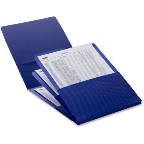 Smead Dark Blue 3-Pocket Organized Up Poly Stackit Organizer - 2pk
