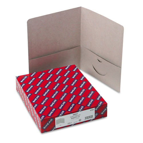 Smead Gray Two-Pocket Portfolios - 25pk