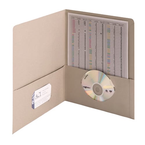 Smead Gray Two-Pocket Portfolios - 25pk