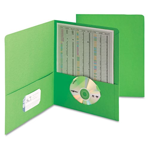 Smead Green Two-Pocket Portfolios - 25pk