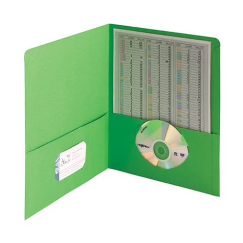 Smead Green Two-Pocket Portfolios - 25pk