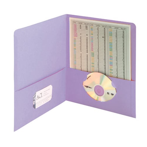 Smead Lavender Two-Pocket Portfolios - 25pk