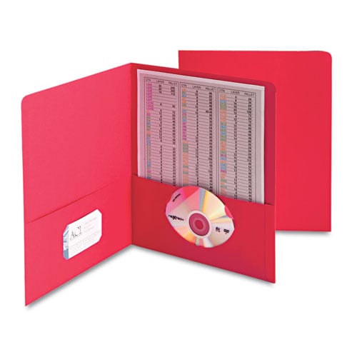 Smead Red Two-Pocket Portfolios - 25pk