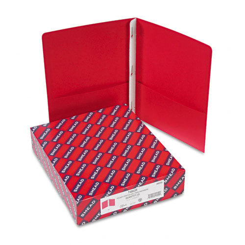 Smead Red Two-Pocket Tang Fasteners Portfolio - 25pk