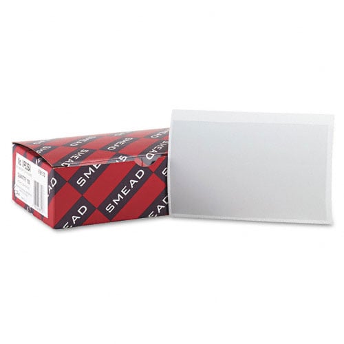 Smead Self-Adhesive 3 x 5 Card Size Vinyl Pockets - 100pk