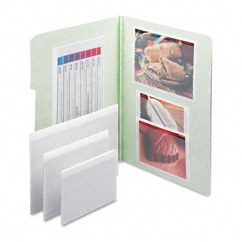 Smead Self-Adhesive 3 x 5 Card Size Vinyl Pockets - 100pk
