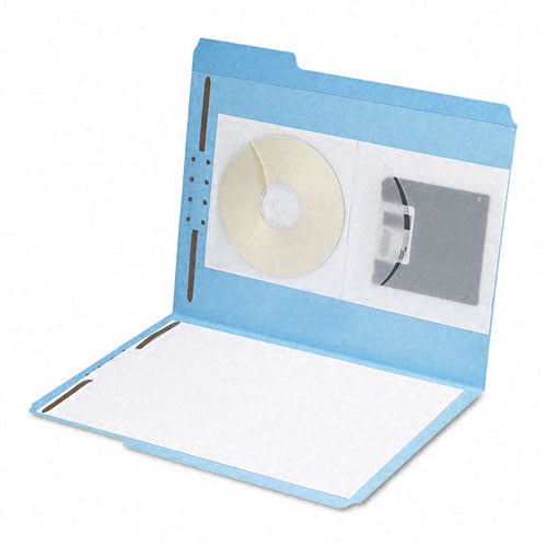 Smead Self-Adhesive Vinyl CD Diskette Pockets - 10pk