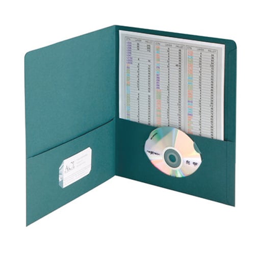 Smead Teal Two-Pocket Portfolios - 25pk