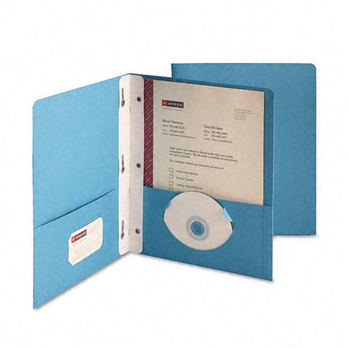 Smead Two-Pocket Tang Fasteners Portfolio - 25pk