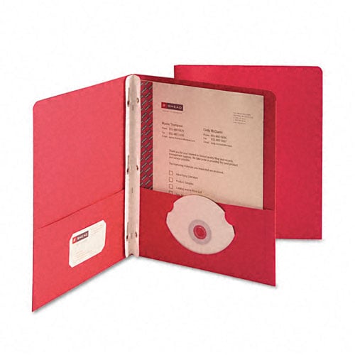 Smead Two-Pocket Tang Fasteners Portfolio - 25pk