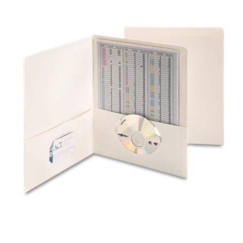 Smead White Two-Pocket Portfolios - 25pk