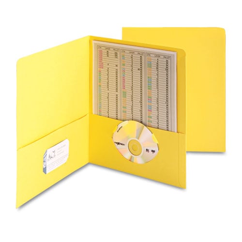 Smead Yellow Two-Pocket Portfolios - 25pk
