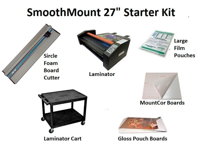 Smooth Mount 27" Pouch Board Roll Laminator Starter Kit