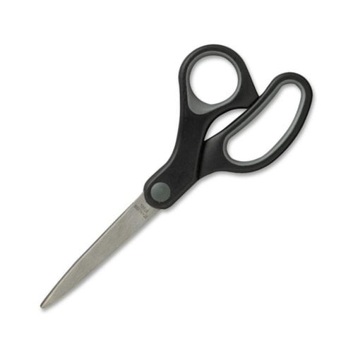 Sparco 7" Straight Stainless Steel Scissors with Rubber Handle