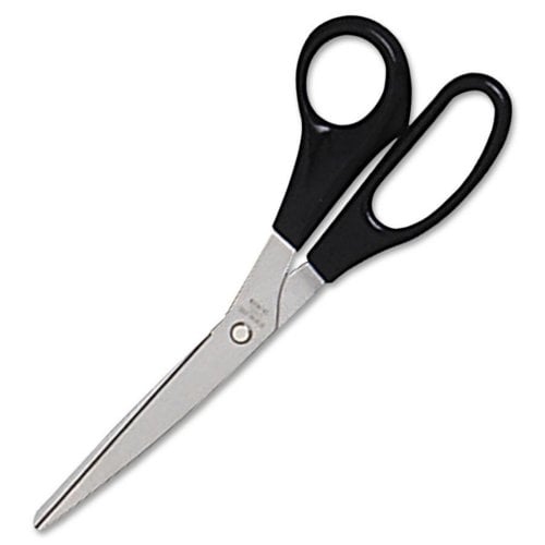 Sparco 8" Bent Stainless Steel Scissors with Plastic Handle