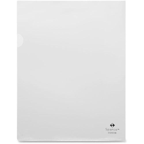 Business Source Clear Transparent Letter Size File Holder - 10pk