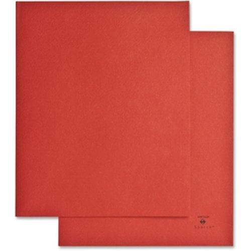 Sparco Red Two-Pocket Portfolio - 25pk