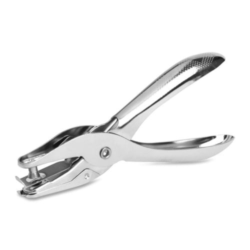 Sparco Silver 1/4" 1-Hole Paper / Ticket  Punch - SPR01881