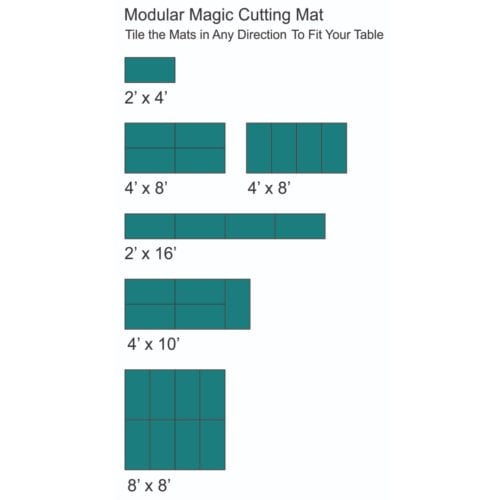 SpeedPress 2' x 4' Modular Magic Self-Healing Cutting Mat - 1pk