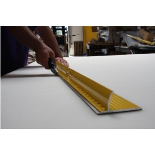 Safety Cutter Ruler SpeedPress Steel Safety Ruler with Hand Guard & Precision Edge ...