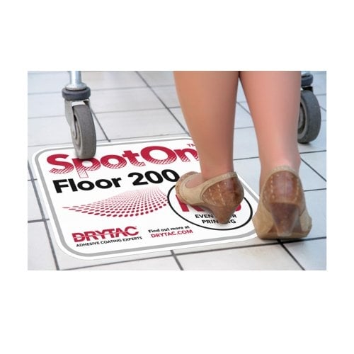 SpotOn Floor 200 White Matte 54" x 98' Self-Adhesive Embosssed Printable Vinyl