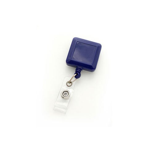 Square Badge Reel with Slide Clip - 25pk