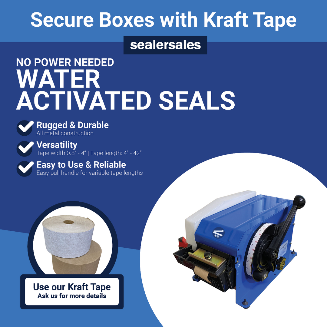 SealerSales SS-800 Gummed Tape Kraft Paper Tape Dispenser