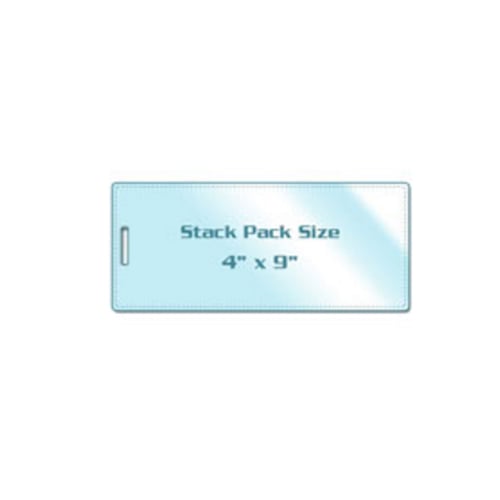 5MIL Stack Pack 4" x 9" Laminating Pouches with Short Side Slot - 100pk