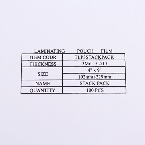 Stack Pack Laminating Pouches - 100pk