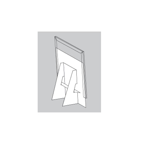 Standard Easel with Clear Plastic Sleeve - 6 Easels
