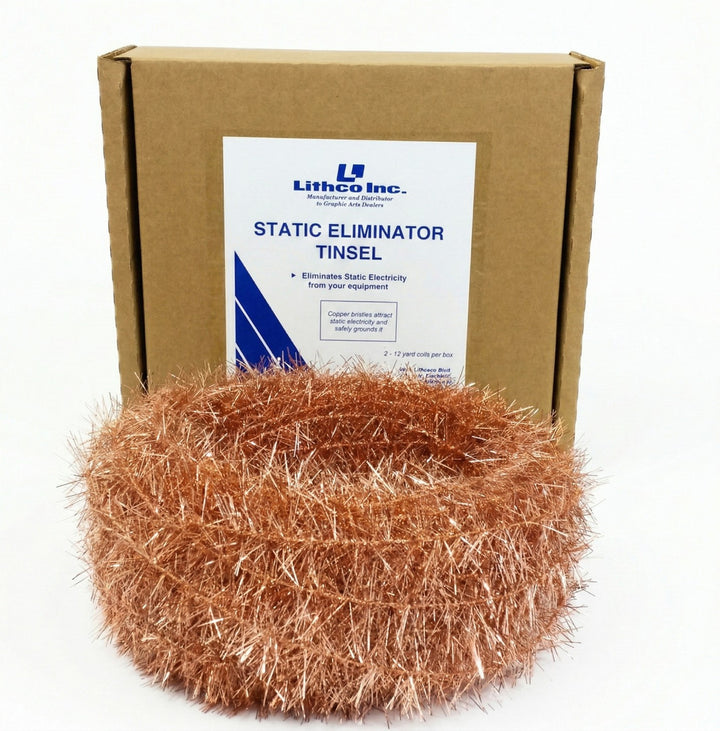 12-Yard Solid Copper Static Eliminating Tinsel Coils - 2 Pack