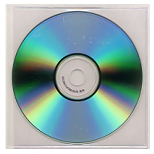 Self Adhesive 5" x 5" CD Pockets - 100pk