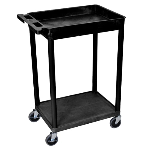 Luxor Top Tub and Bottom Flat Shelf Utility Cart