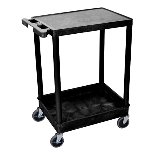 Luxor Top Flat and Bottom Tub Shelf Utility Cart