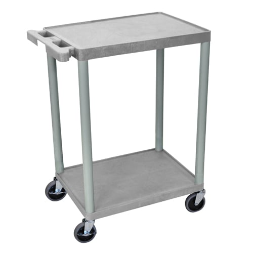 Luxor 24" x 18" 2-Flat Shelf Utility Carts