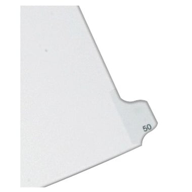 Avery 50 Individual Number Legal Index Allstate Style Dividers 25pk - 82248