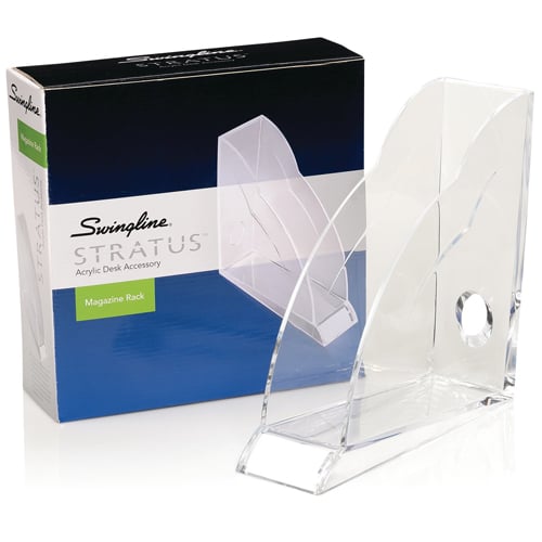 Swingline Stratus Clear Acrylic Magazine Rack - S7010133