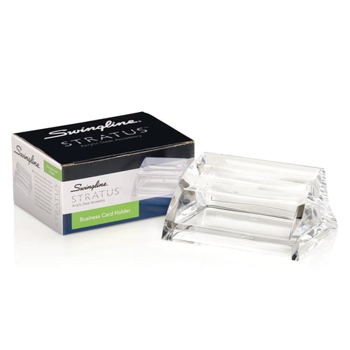 Swingline Stratus Clear Acrylic Business Card Holder - S7010135