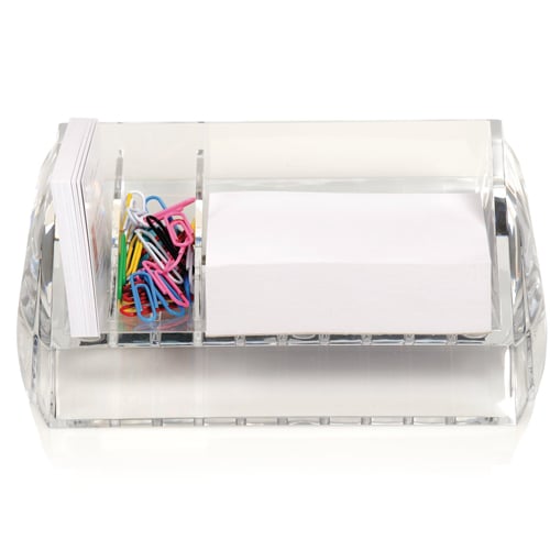 Swingline Stratus Clear Acrylic Memo and Paper Clip Holder - S7010136 - Clearance Sale