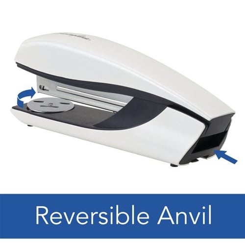 Swingline NeXXt WOW White Metal Full Strip Desktop Stapler - 55047001