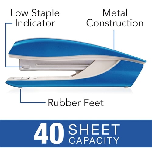 Swingline NeXXt WOW Blue Metal Full Strip Desktop Stapler - 55047036 - Clearance Sale