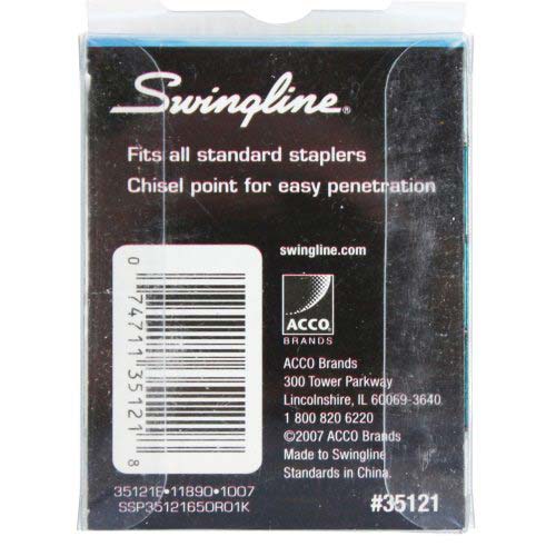 Swingline 1/4" Teal Color Bright Staples 2000pk - 35121P - Clearance Sale