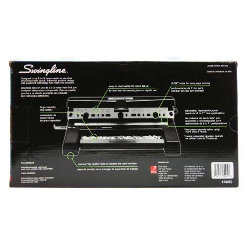 Swingline 2 to 4 Hole Heavy Duty Hole Punch - 74450