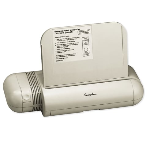 Swingline 28 Sheet Commercial Electric 2-Hole Punch - 74532