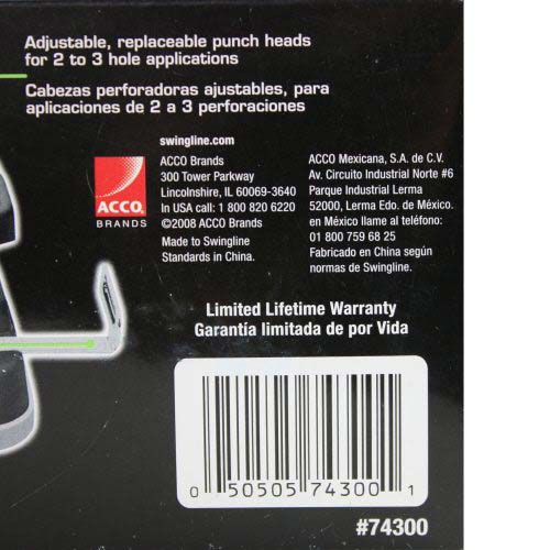Swingline 32 Sheet Easy Touch Heavy Duty Hole Punch - 74300