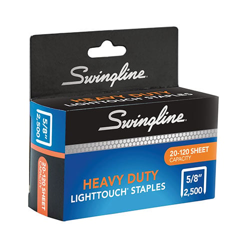Swingline 5/8" LightTouch Heavy Duty Staples 2500pk - 90009E