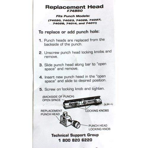 9/32" Replacement Punch Head for Swingline Commercial Desktop and Light Duty Punches