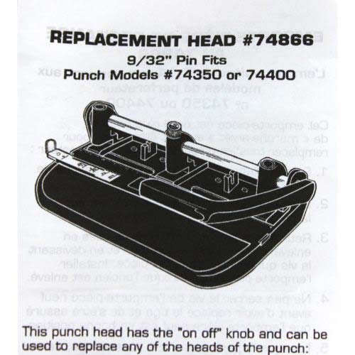 9/32" Replacement Punch Head for Swingline Accented/Lever Handle Heavy Duty Punches - 74866D
